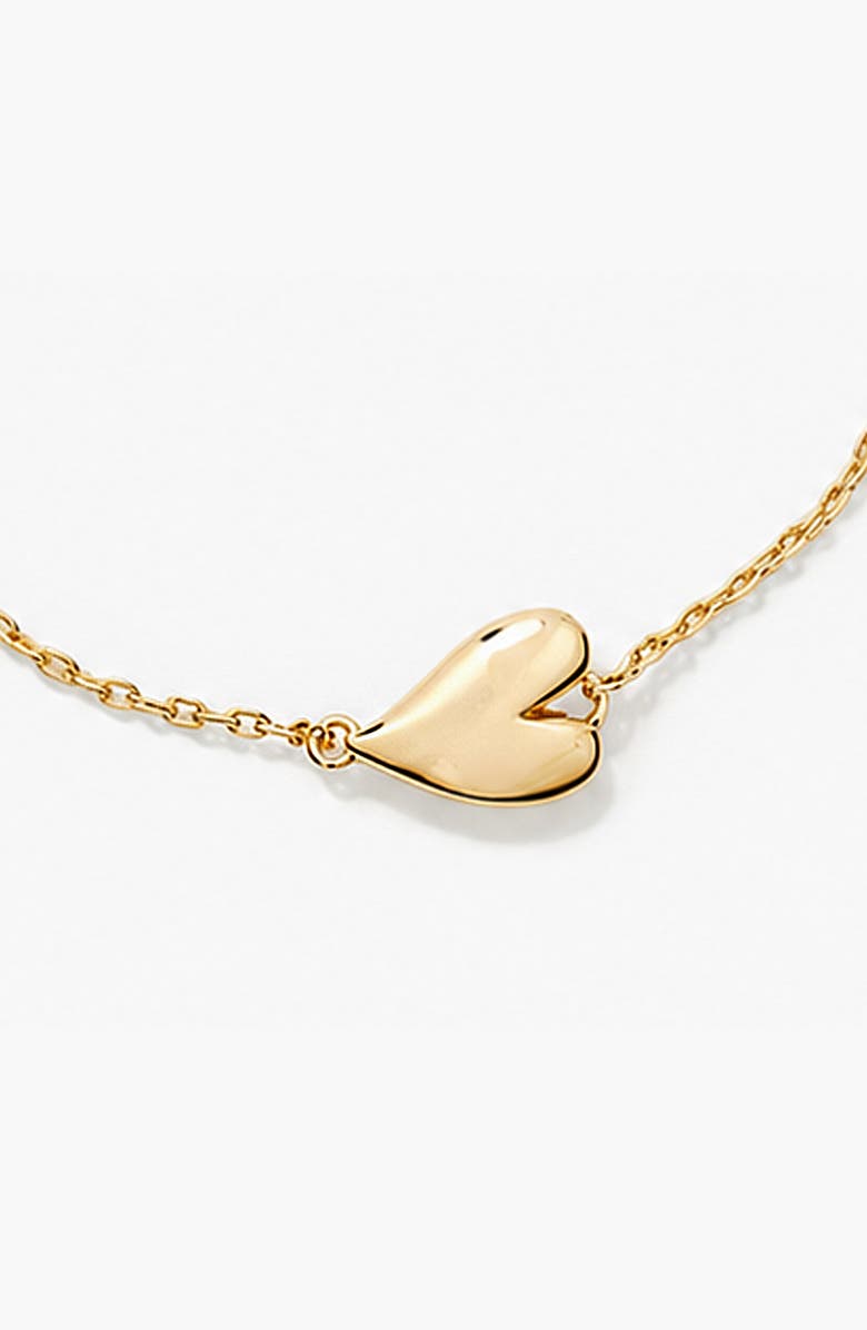 YOJ Love Heart Mini Chain Bracelet in Gold, Alternate, color, Gold