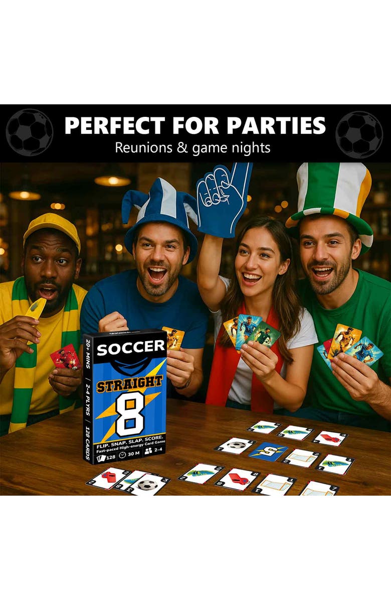 Quokka Fast Paced Sports Card game for Kids and Adults, Alternate, color, Soccer