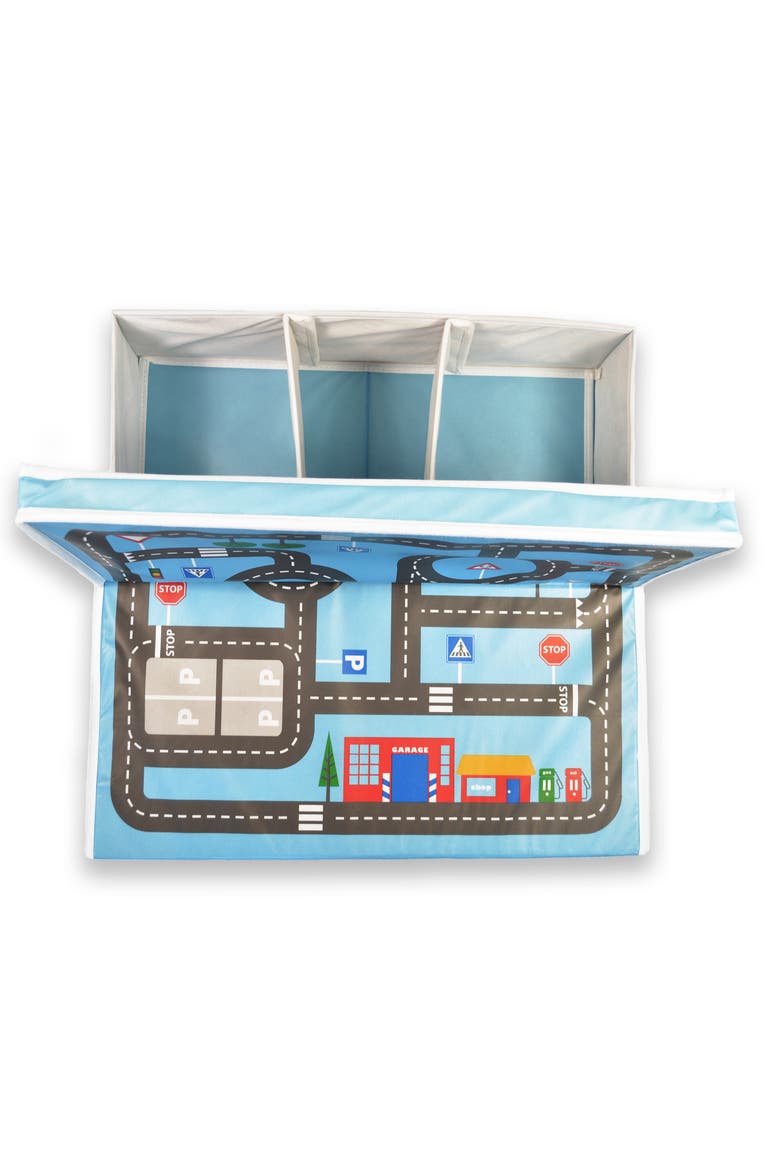 Pop it Up Garage With Road Playmat And Storage, Alternate, color, Multicolored