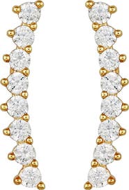 Vince Camuto Cubic Zirconia Ear Climbers