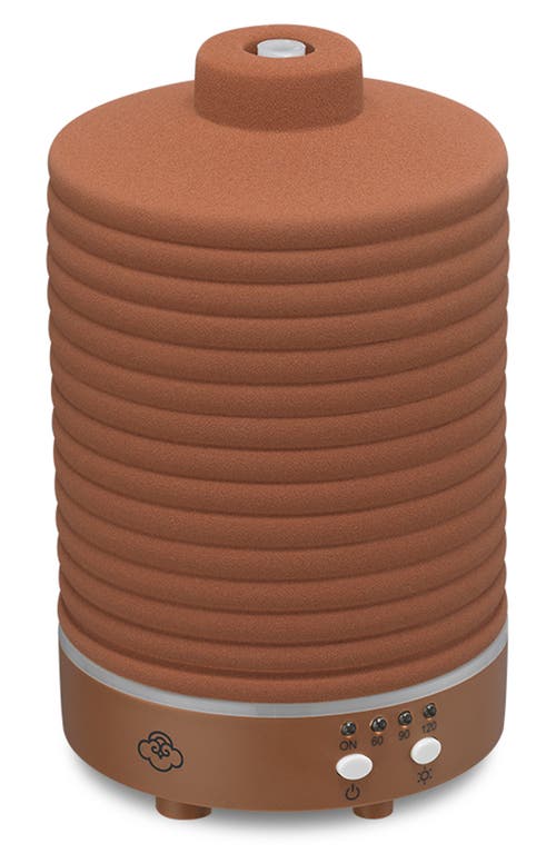 Serene House Terracotta Ceramic Ultrasonic Aroma Diffuser In Brown