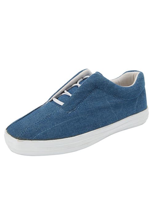 Comfortview The Bungee Slip On Sneaker In Blue