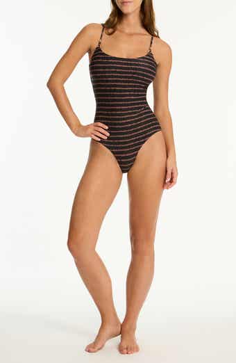 Sea Level Riptide Scoop Neck One-Piece Swimsuit
