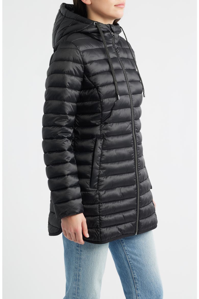 Packable Quilted Jacket, Alternate, color, BLACK