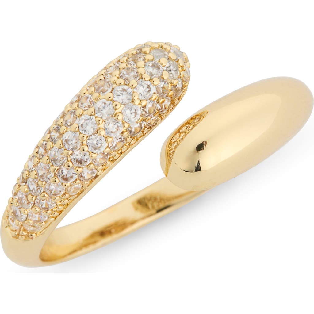 NORDSTROM RACK CZ Bypass Ring in Clear- Gold at Nordstrom Rack, Size 7