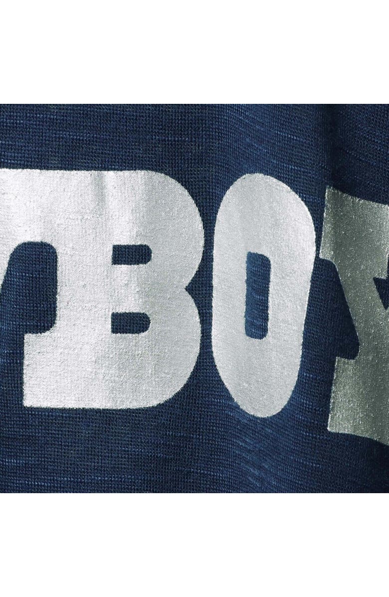 G-III 4HER BY CARL BANKS Women's G-III 4Her by Carl Banks Navy Dallas Cowboys Tater Burnout Tank Top, Alternate, color,