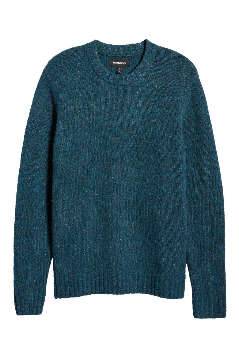 Donegal Crewneck Sweater, Alternate, color, SEABIRD