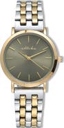 Ettika Classic Round Dial Two-Tone Bracelet Watch