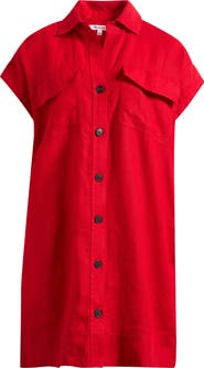 Madewell Linen Utility Shirtdress