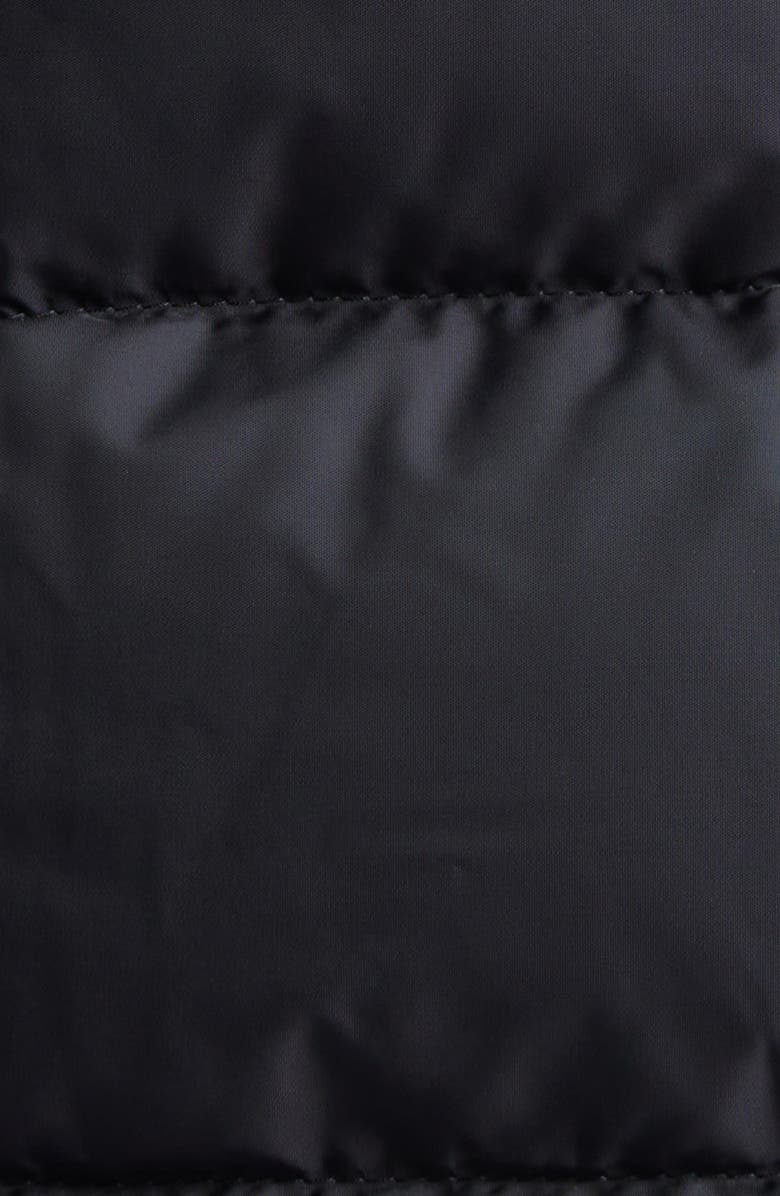 Moncler Gie Water Resistant Down Long Coat, Alternate, color, Black