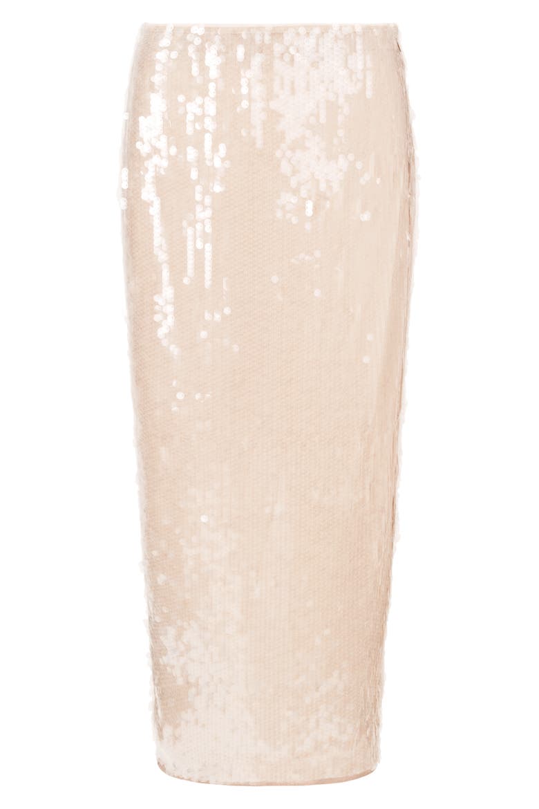 Casey Sequin Skirt, Alternate, color, MOON