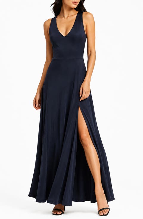 Geneva V-Neck Sleeveless Maxi Dress