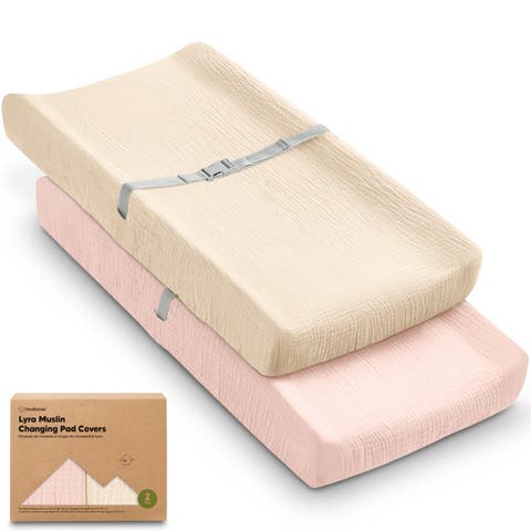 2-Pack Lyra Muslin Changing Pad Covers