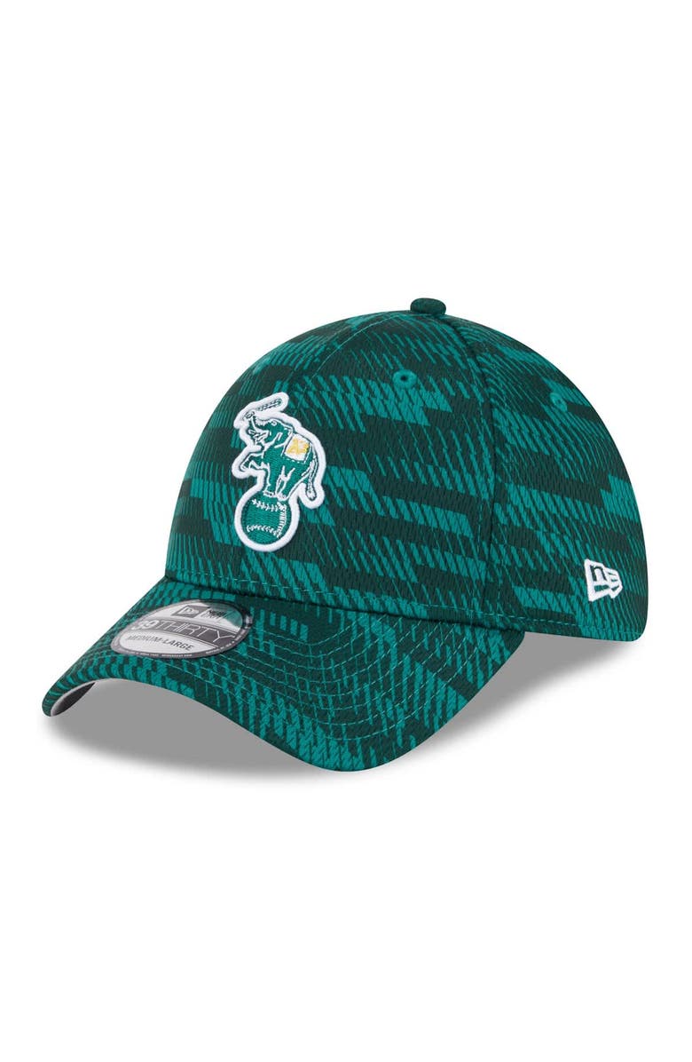 New Era Men's New Era Green Athletics 2025 MLB Clubhouse 39THIRTY Flex Hat, Alternate, color, Green