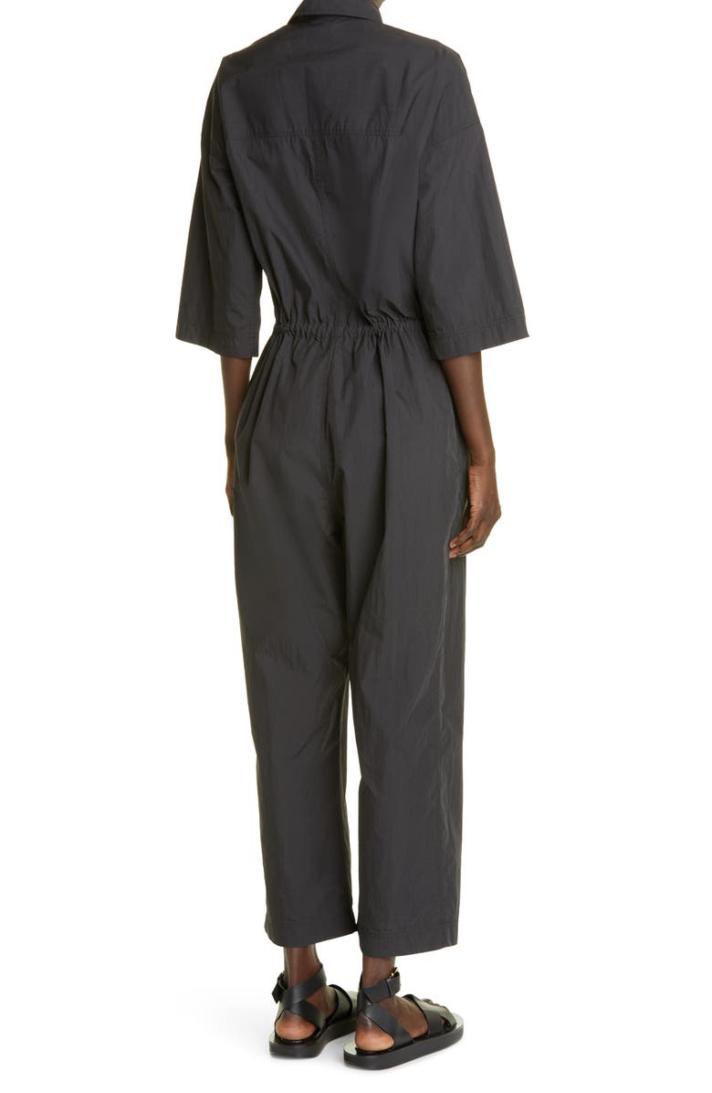 CO Tie Waist Cotton Blend Boilersuit, Alternate, color, 