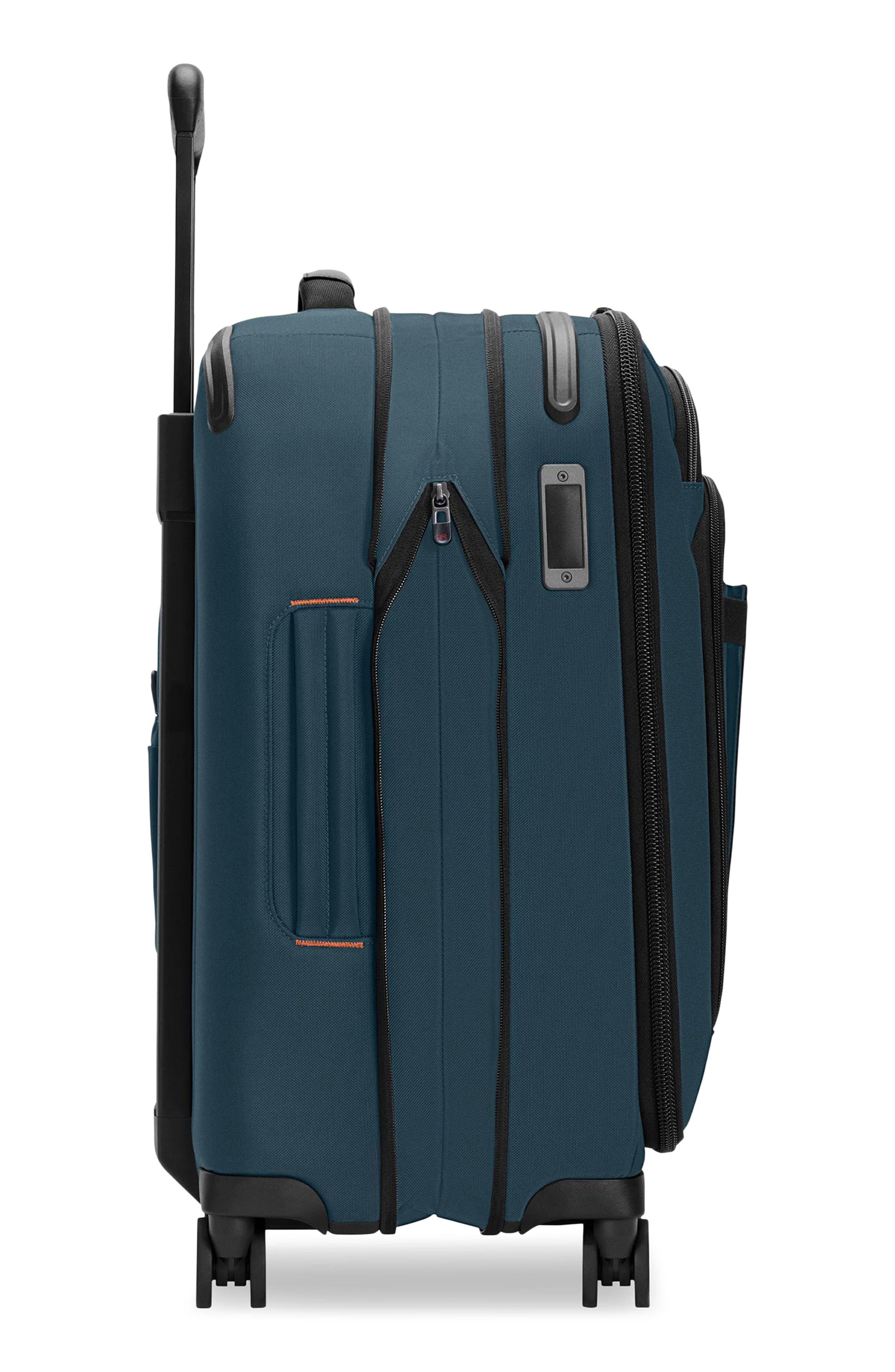 Briggs & Riley ZDX Essential 22-Inch Expandable Carry-On Spinner Suitcase, Alternate, color, Ocean