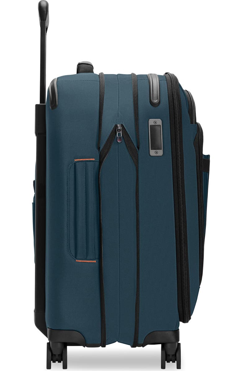 Briggs & Riley ZDX Essential 22-Inch Expandable Carry-On Spinner Suitcase, Alternate, color, Ocean