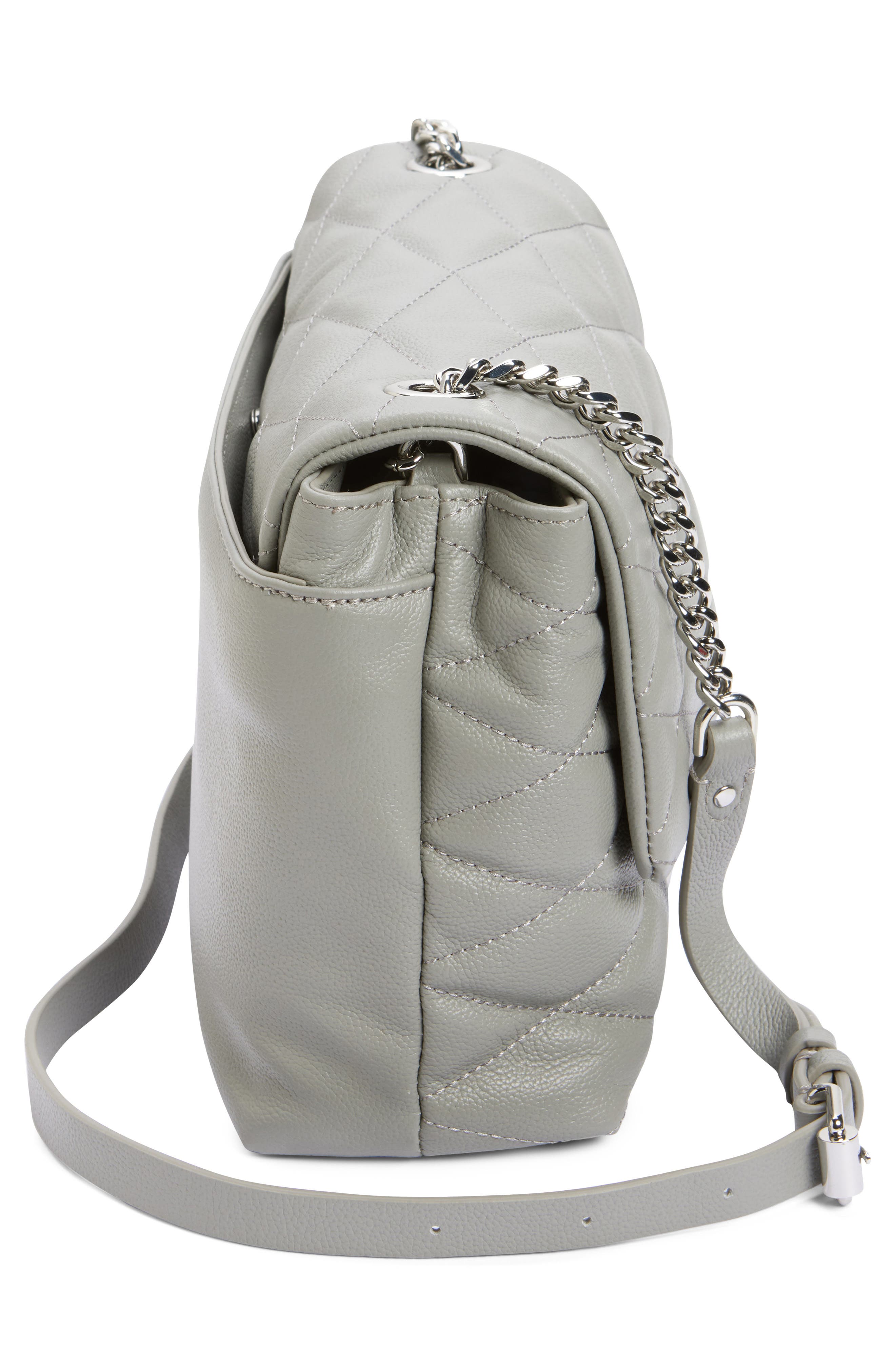 Rebecca Minkoff Edie Quilted Leather Convertible Crossbody Bag, Alternate, color, 