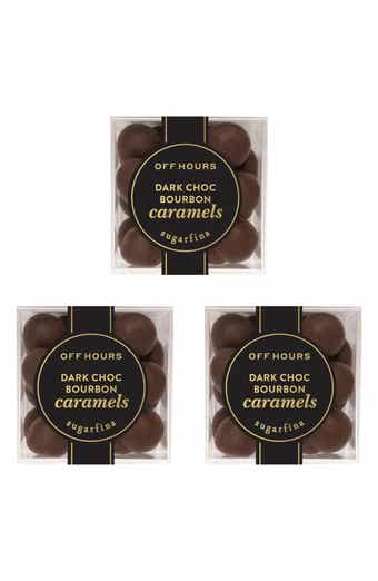 sugarfina Dark Chocolate Bourbon Caramels Set of 3 Candy Cubes