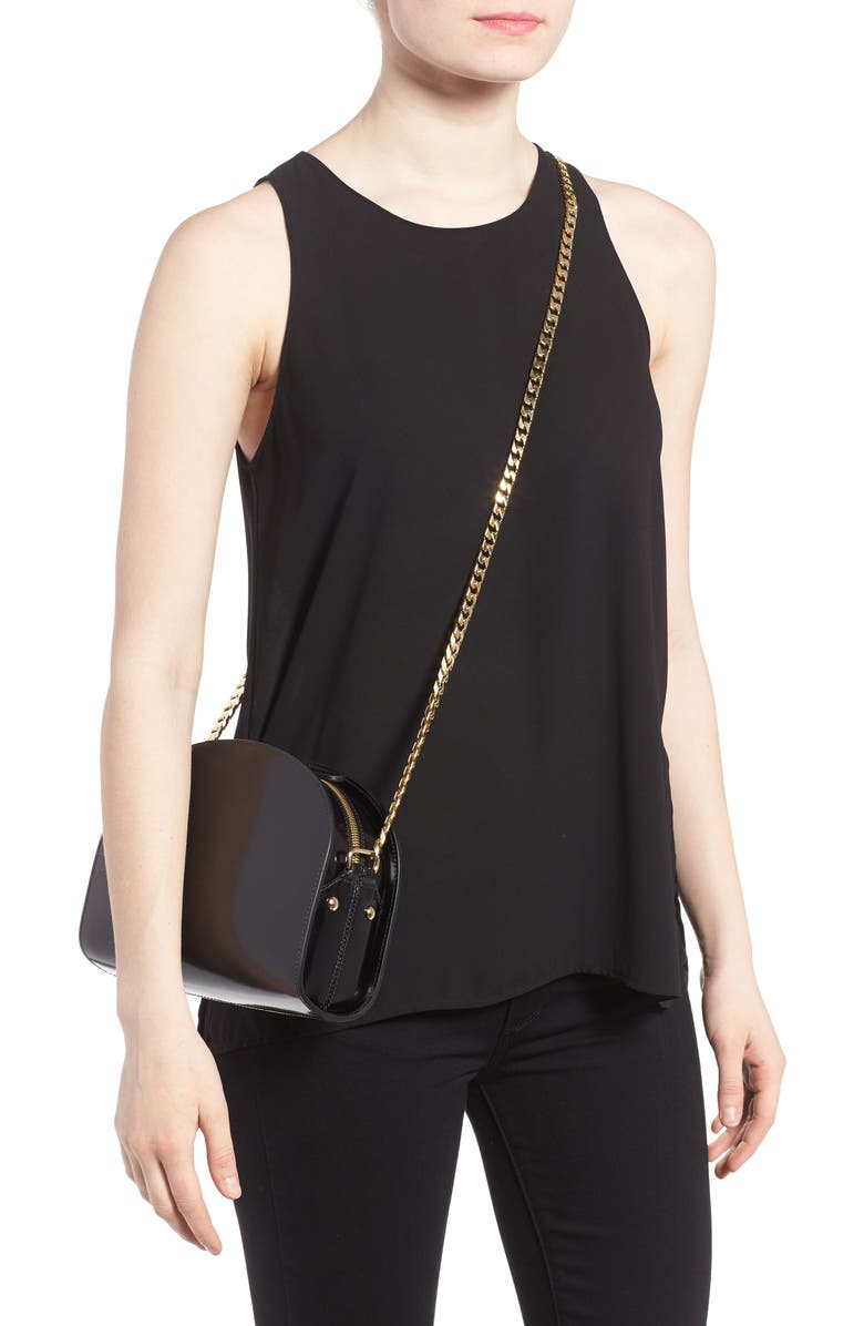 A.P.C. Sac Luna Leather Shoulder Bag, Alternate, color,