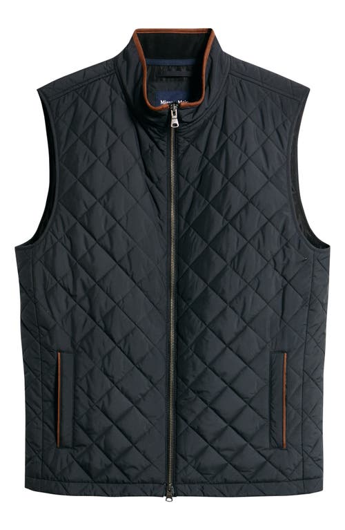 Mizzen + Main Mizzen+main Brentwood Quilted Vest In Black