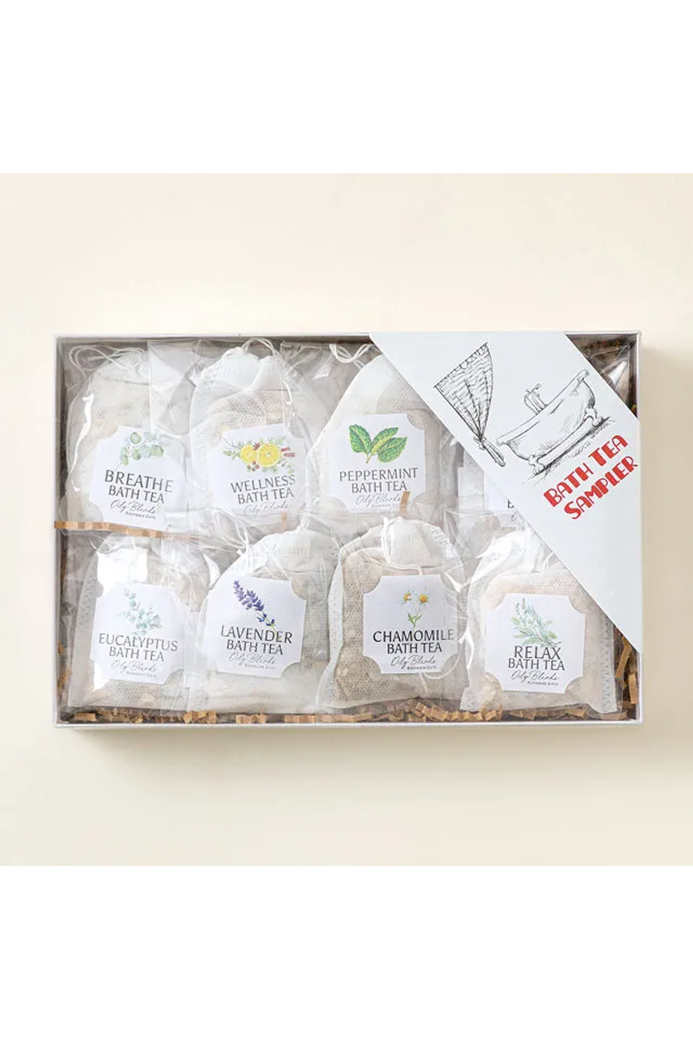 Bath Tea Gift Set by Oily Blends, Alternate, color, White