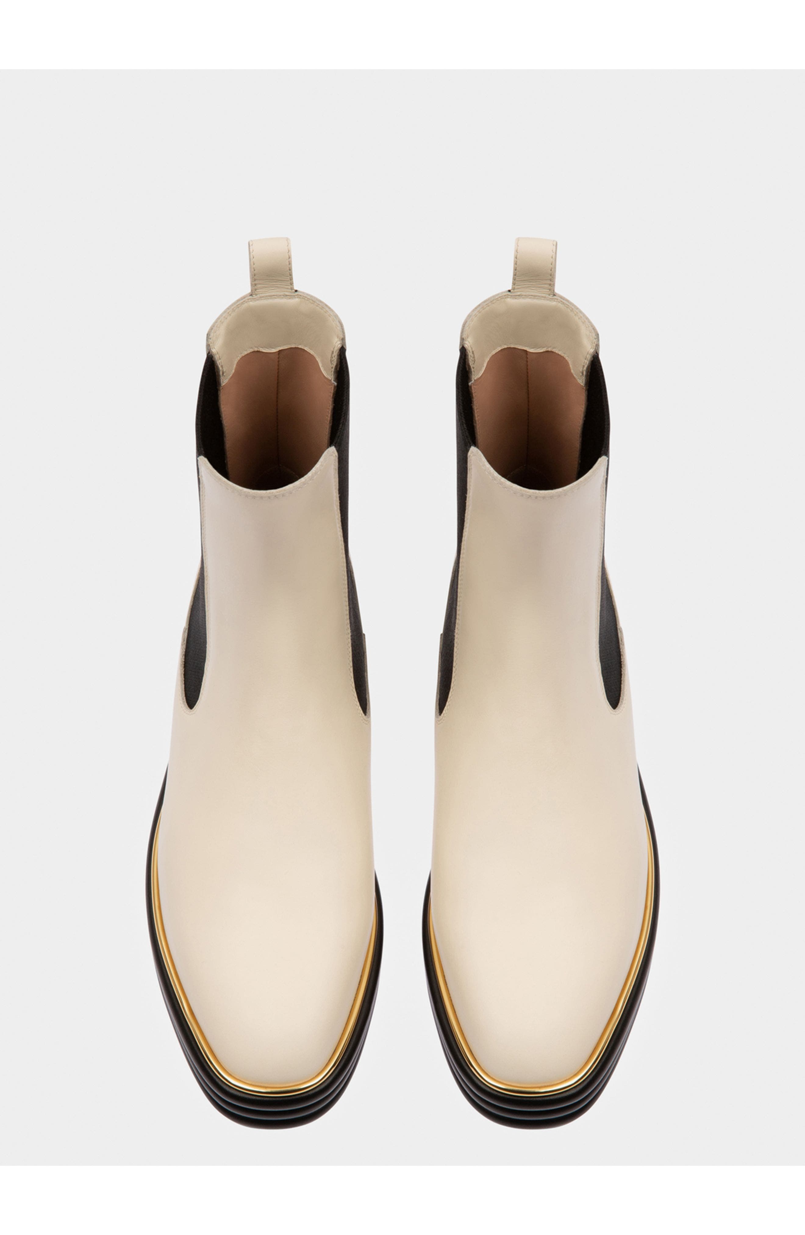 Bally Faelisa Leather Boots, Alternate, color, White