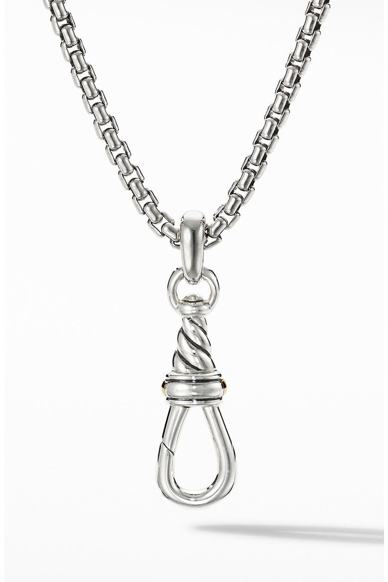 Medium Cable Amulet Grabber with 18K Gold, Main, color, SILVER AND YELLOW GOLD