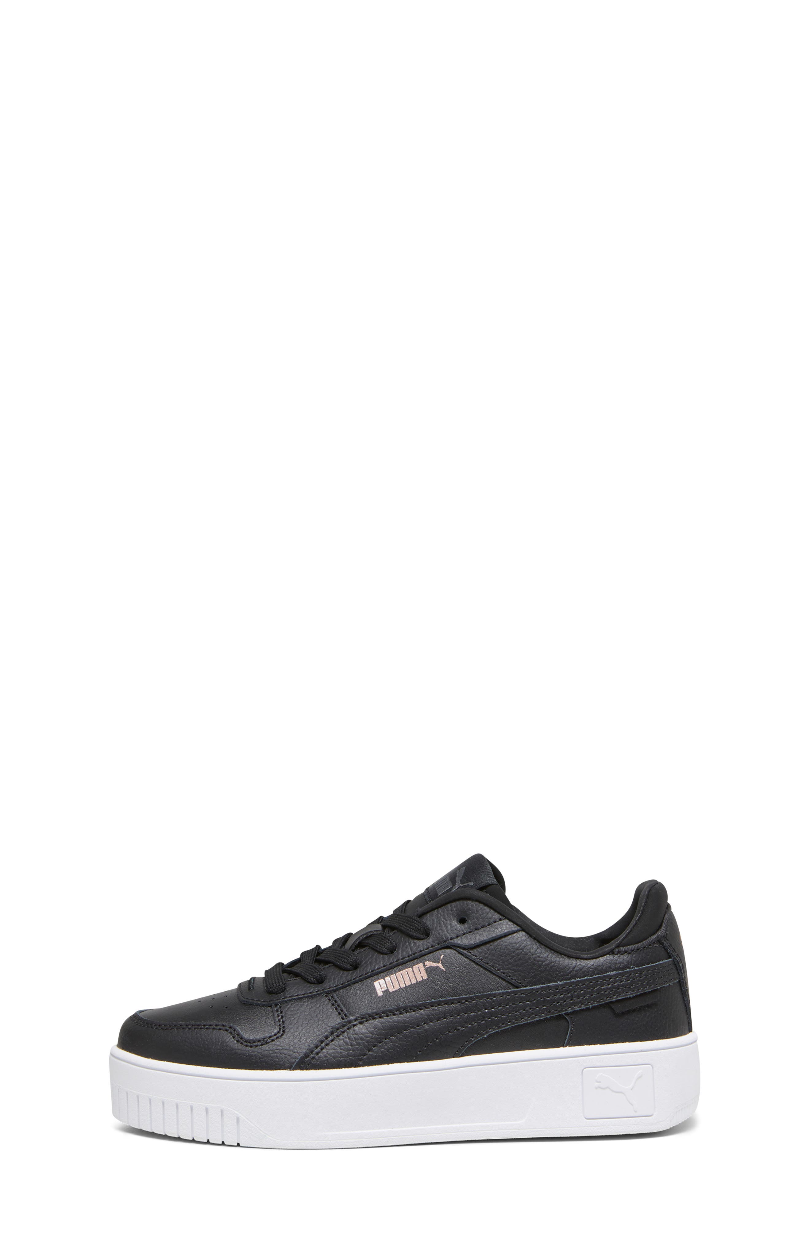 PUMA Kids' Carina Street Platform Sneaker, Alternate, color, Puma Black/ Black/ Rose Gold