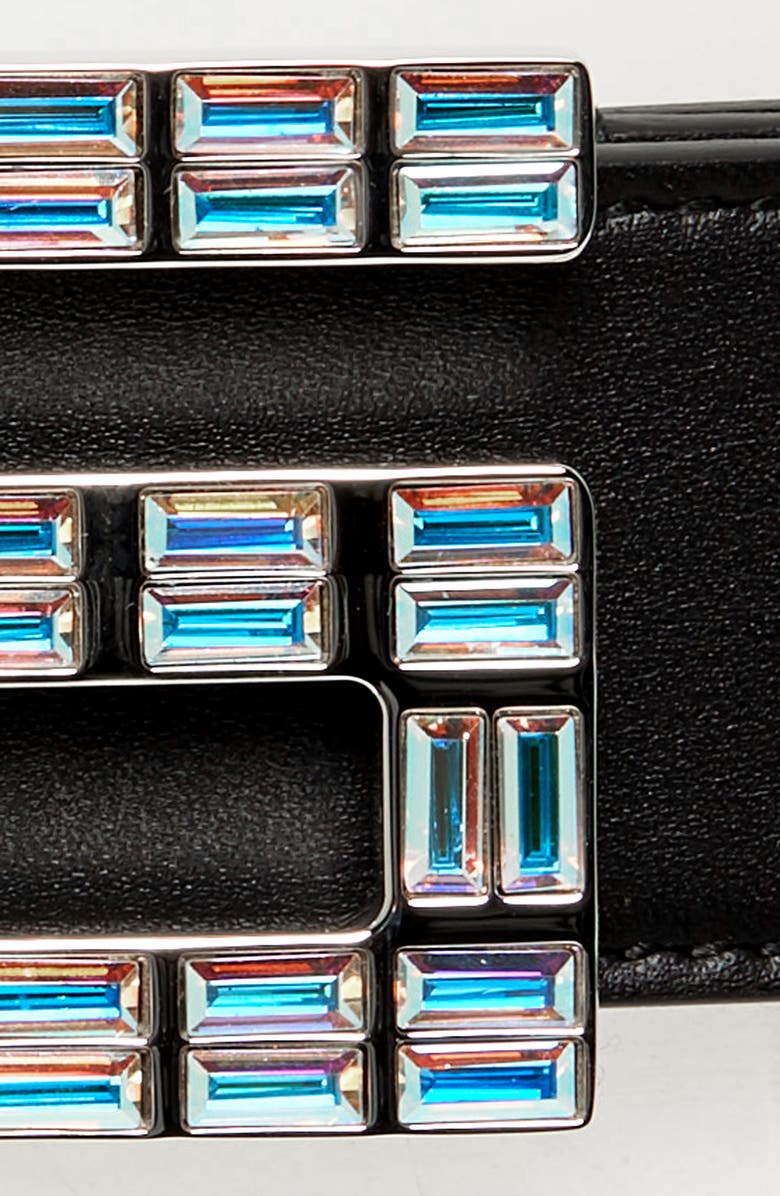 Gucci Madelyn Crystal G Belt, Alternate, color, 