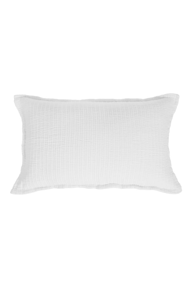 Chatham Matelassé Cotton Sham, Alternate, color, WHITE