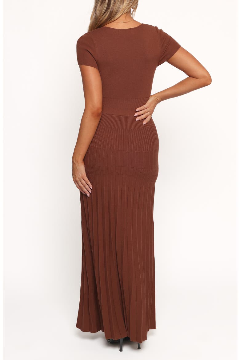 Freeman Short Sleeve Maxi Dress, Alternate, color, BROWN