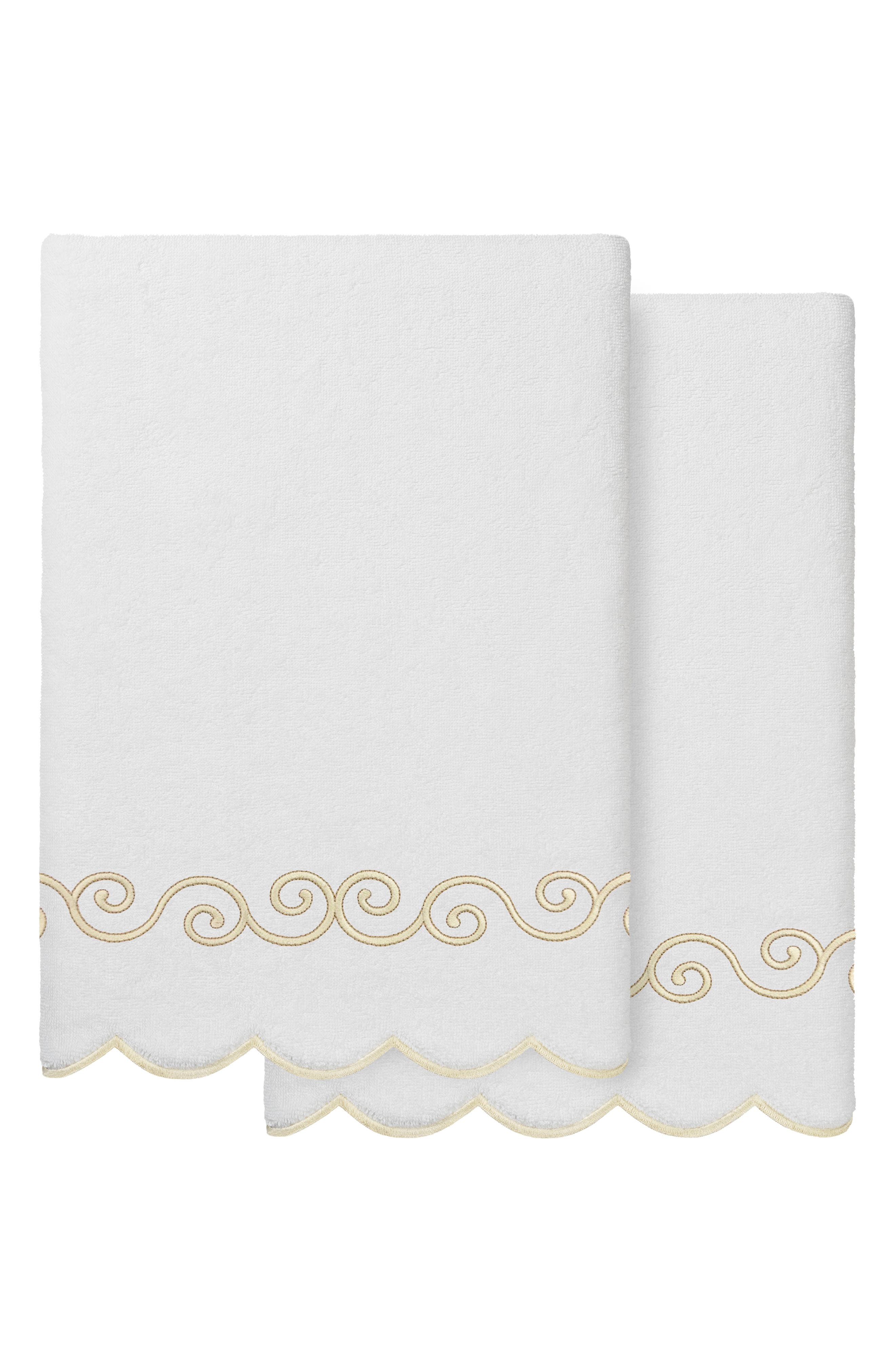 Symmetra Scallop 2-Piece Bath Towel Set