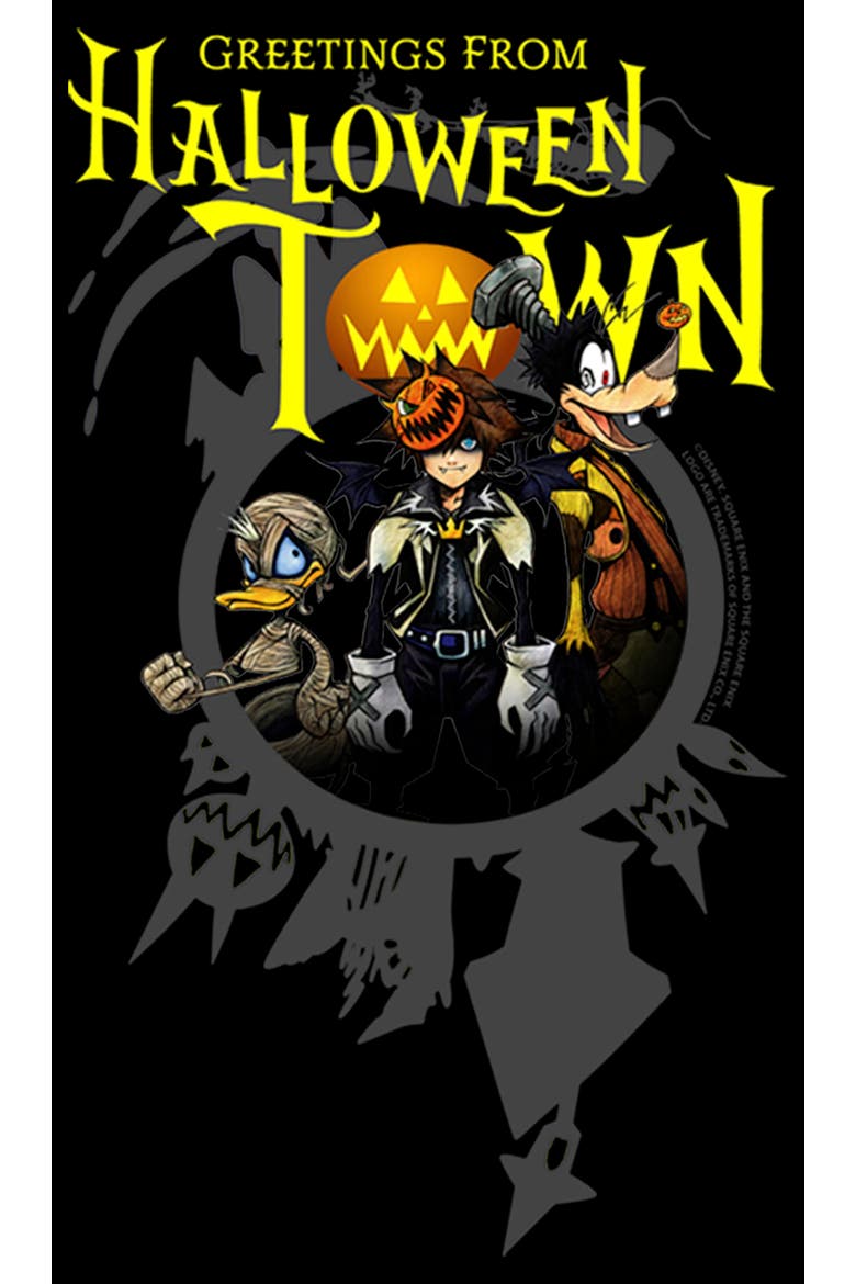 Men's Kingdom Hearts 1 Costume Party T-Shirt, Alternate, color, Black