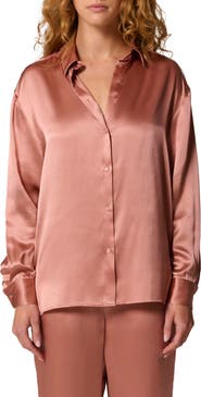 Simone Perele Love Me Silk Blend Button-Up Shirt