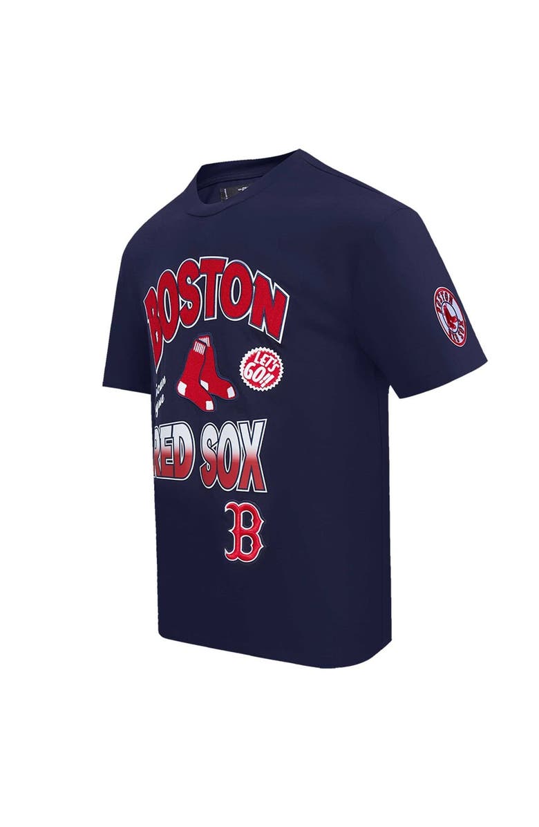 PRO STANDARD Men's Pro Standard Navy Boston Red Sox Turn It Up Dropped Shoulder T-Shirt, Alternate, color, Navy
