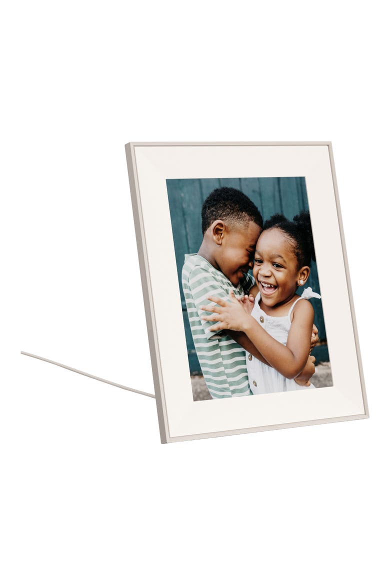 12-Inch Digital Photo Frame, Alternate, color, CLAY WITH TEXTURED MAT
