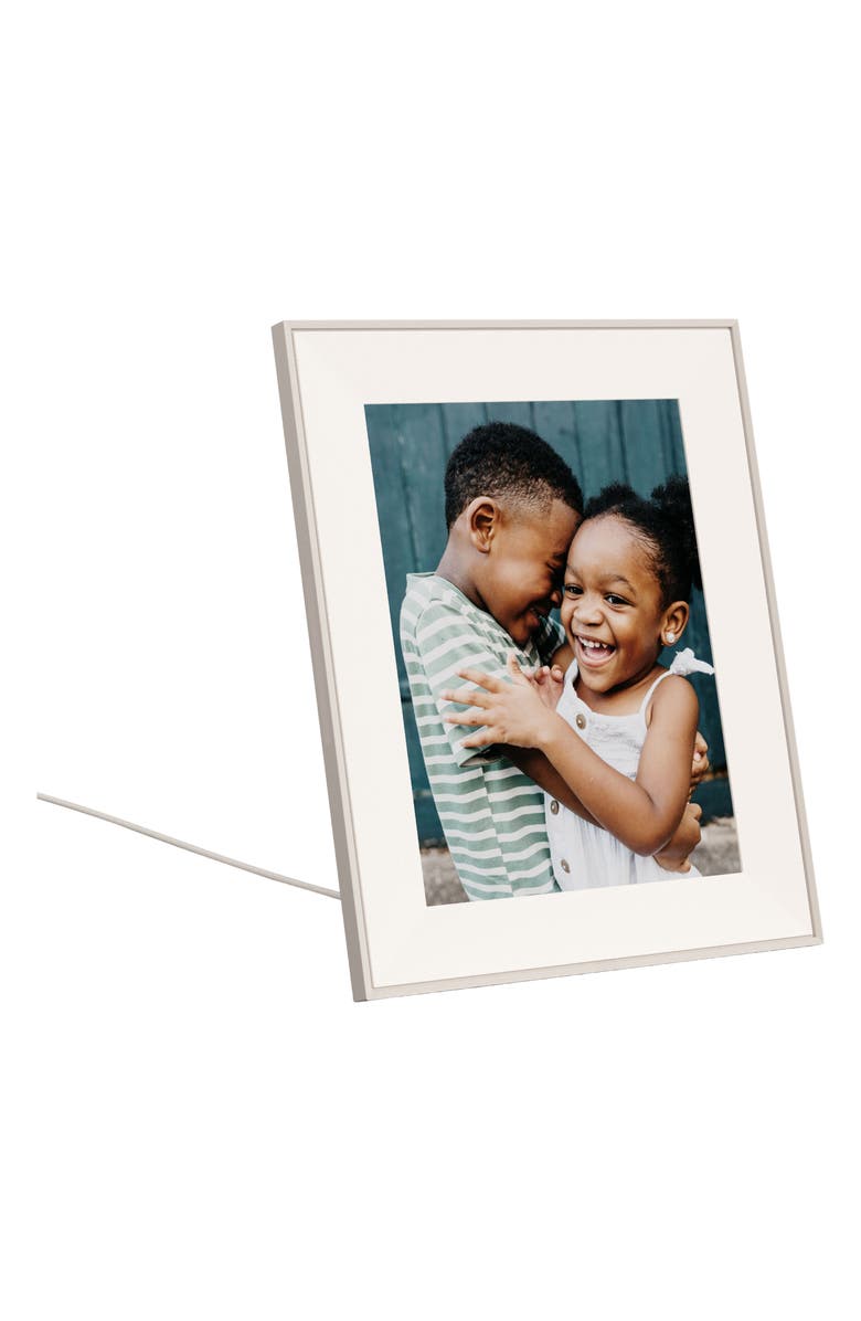 Aura Frames 12-Inch Digital Photo Frame, Alternate, color, Clay With Textured Mat