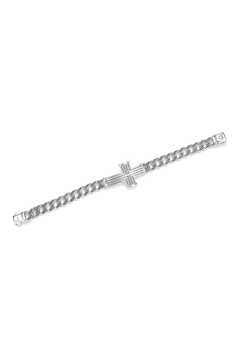 Men's Anthem Cross Link Bracelet, Alternate, color, SILVER