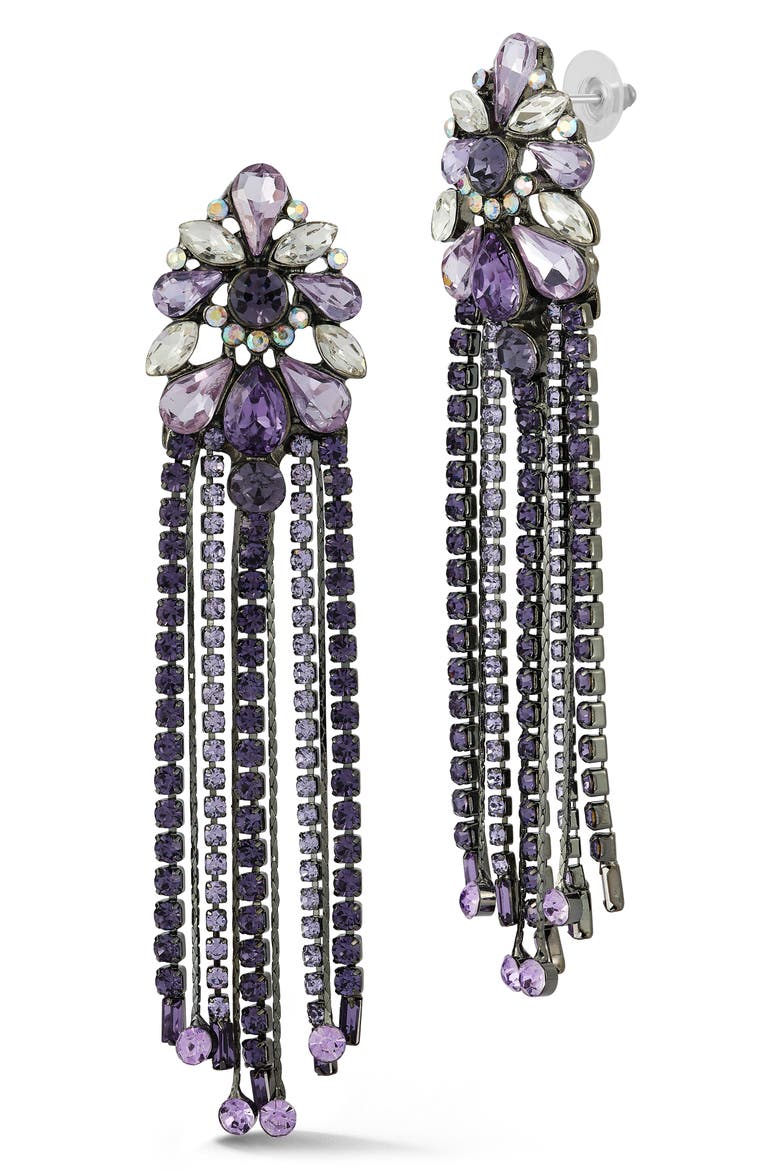 Flower Drop Earrings, Main, color, MULTI