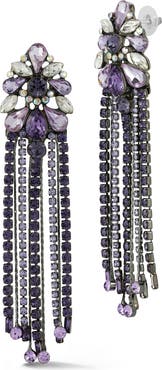 CHLOE AND MADISON Flower Drop Earrings