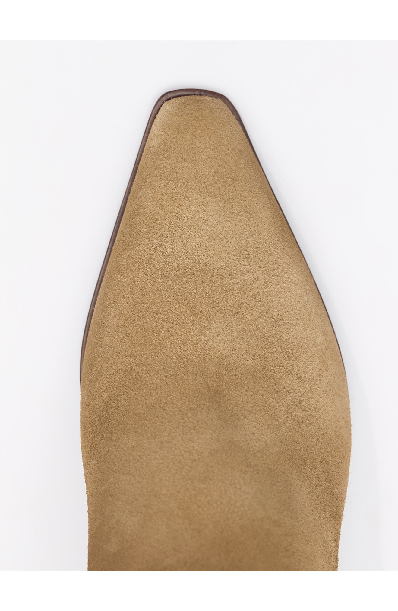 Reformation Dominique Bootie, Alternate, color, Hazel Suede