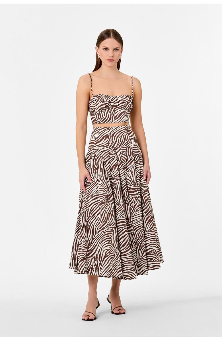 NICHOLAS Yasmin Skirt, Alternate, color, Striata Print