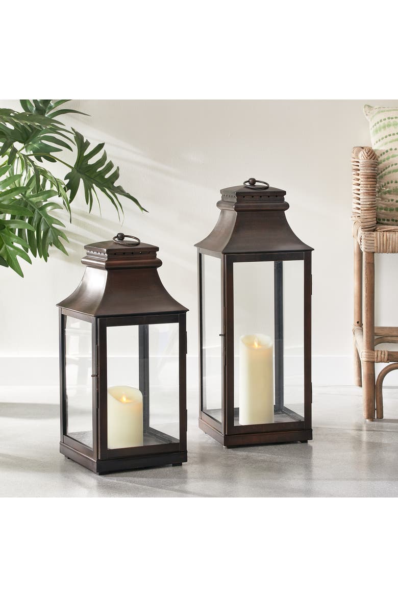 Colby Outdoor Lantern Large, Alternate, color, Brown
