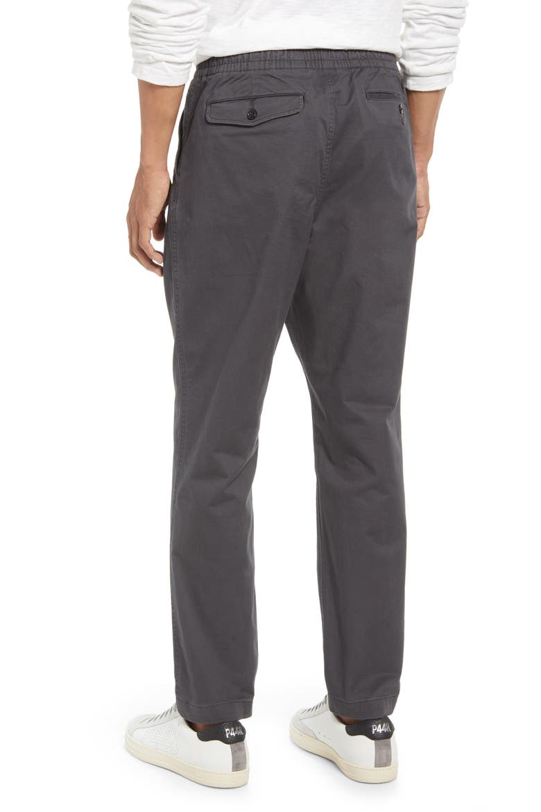 Men's Classic Tapered Fit Elastic Waist Chinos, Alternate, color, BLACK MASK