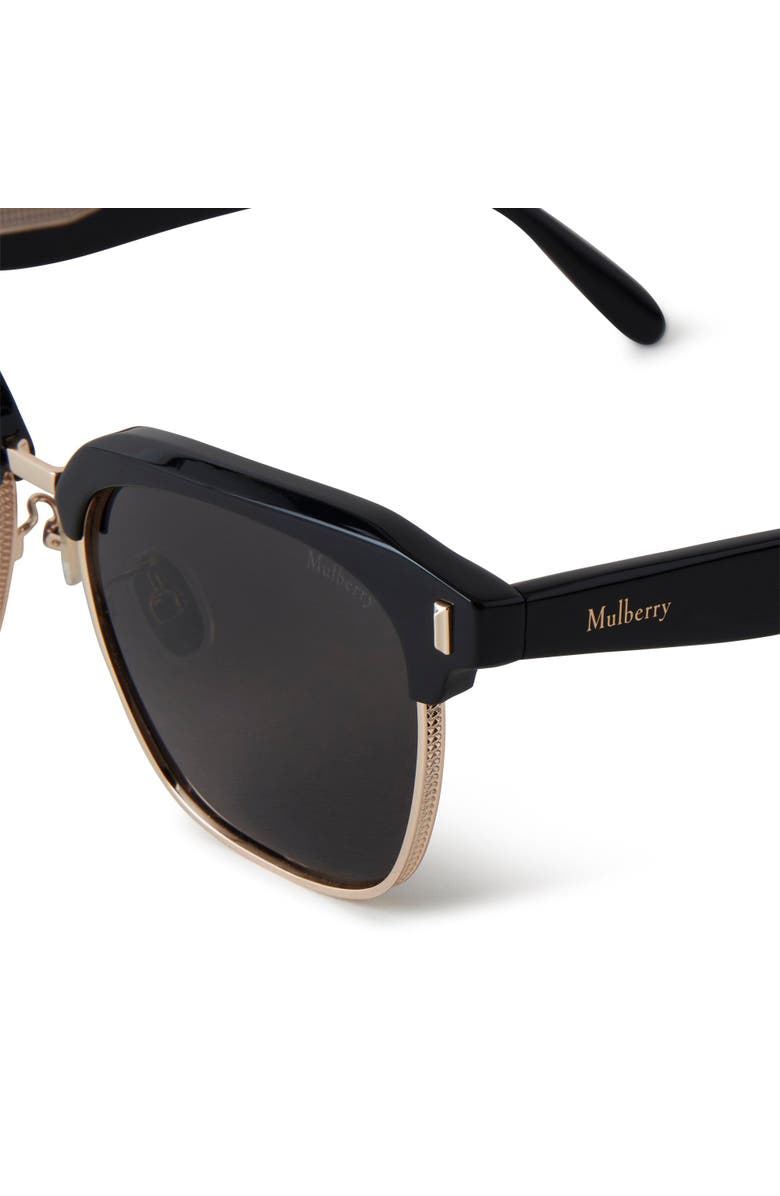 Mulberry Rowan Bio Acetate Sunglasses, Alternate, color, Black