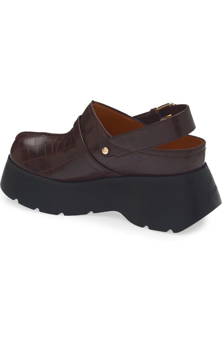 Ganni Kat Platform Mule, Alternate, color, Chocolate Fondant