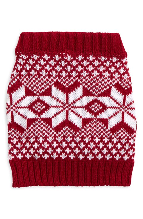 Fair Isle Knit Dog Sweater