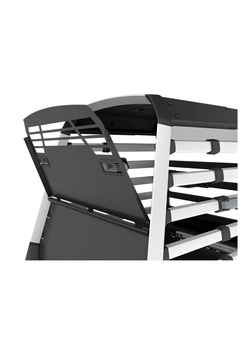 Allax Dog Crate, Alternate, color, BLACK