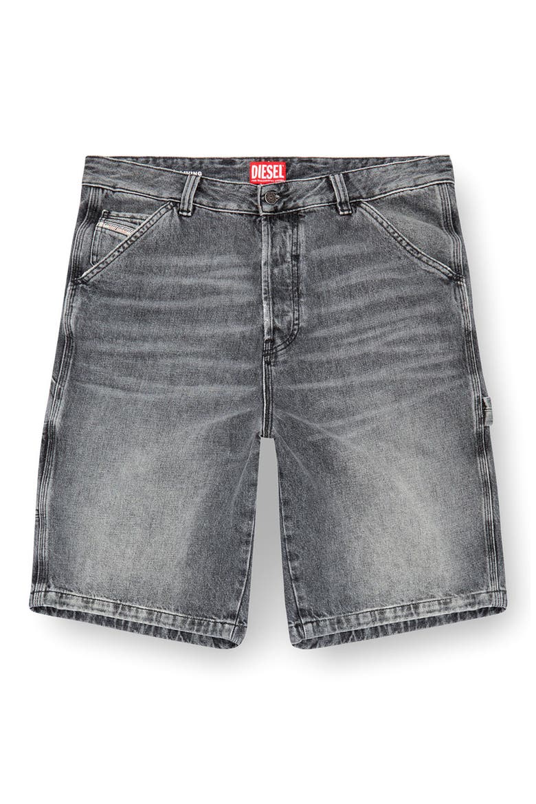 D-Livery Relaxed Fit Denim Shorts, Alternate, color, BLACK/ DENIM
